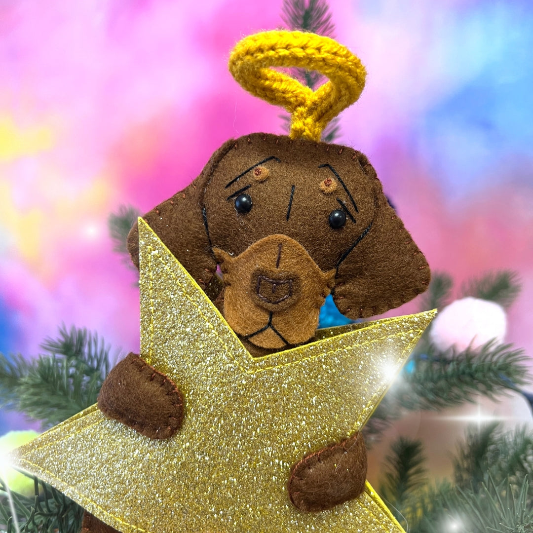 Bespoke Pet Christmas Tree Topper – Custom Pet Ornament
