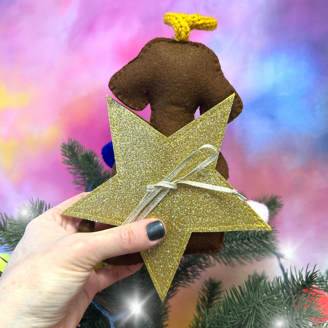 Bespoke Pet Christmas Tree Topper – Custom Pet Ornament