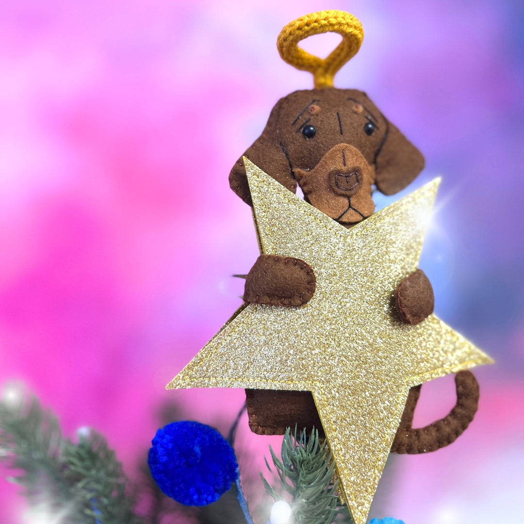 Bespoke Pet Christmas Tree Topper – Custom Pet Ornament