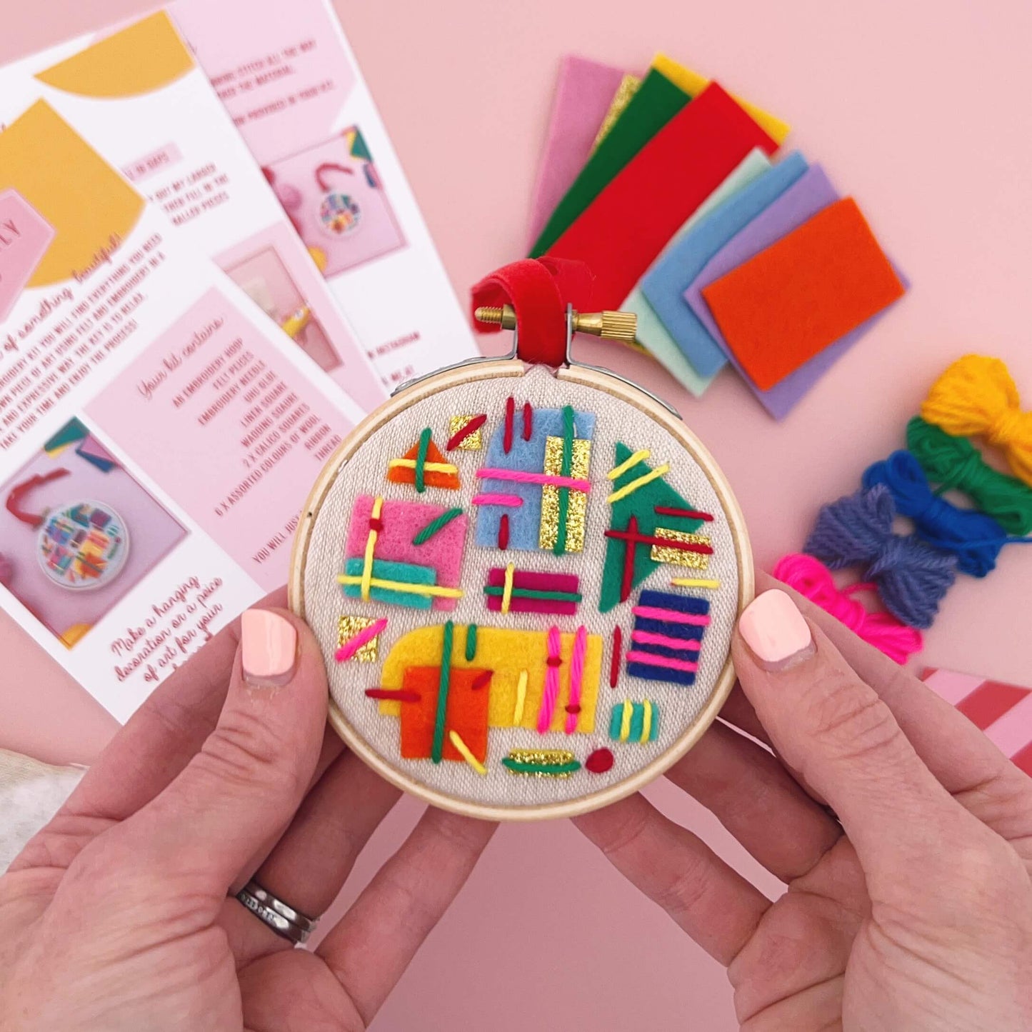 Mini Abstract Embroidery Kit