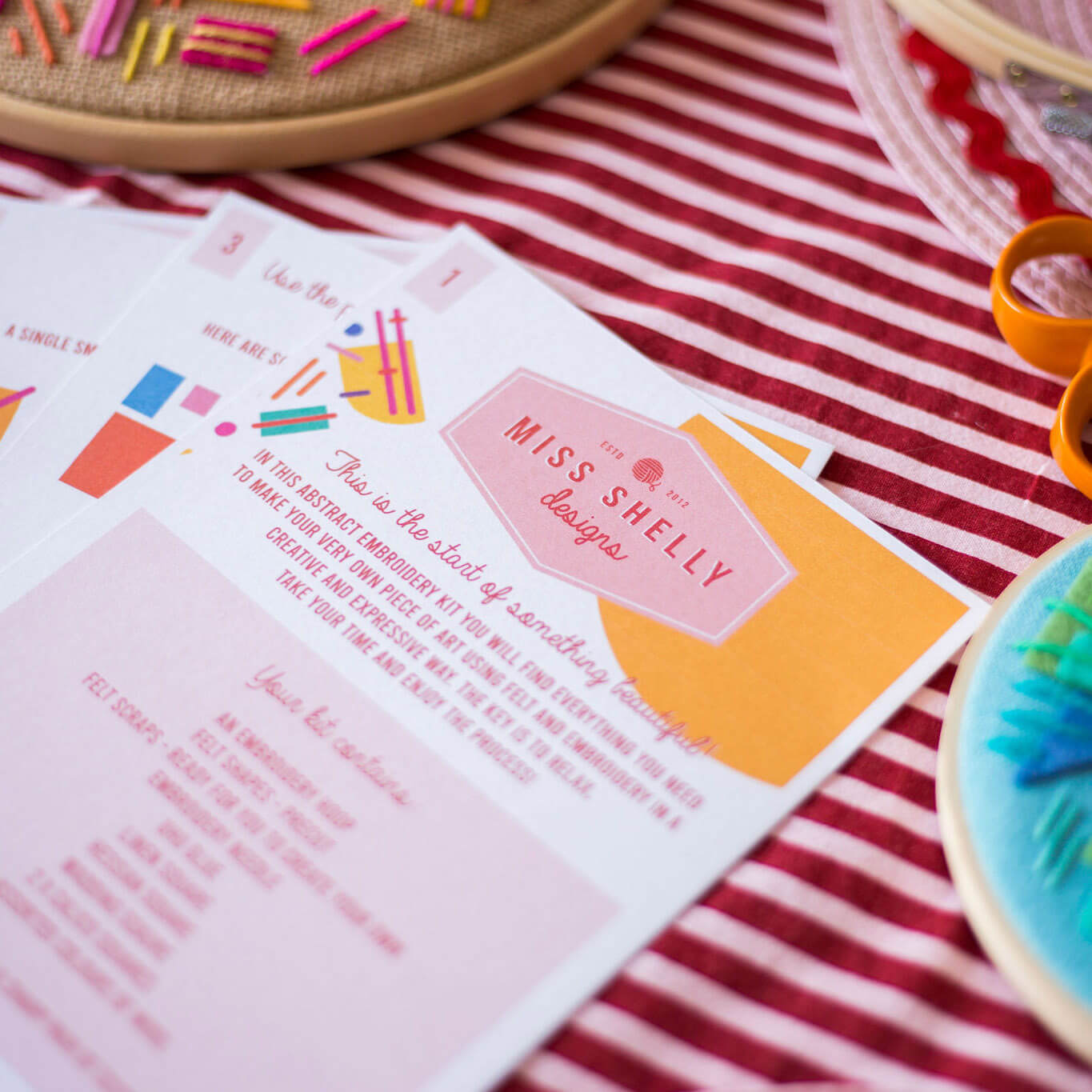Abstract Embroidery Kit