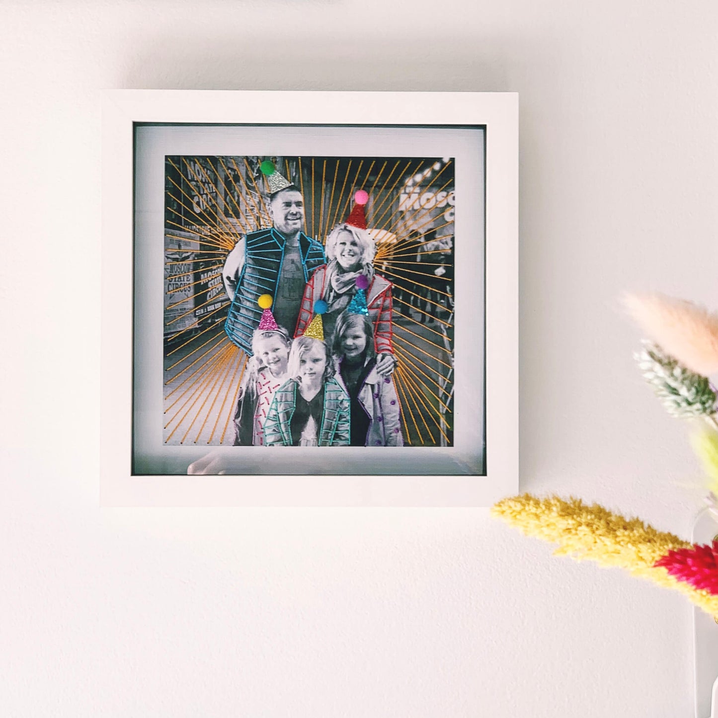 Embroidered Family Photo Gift