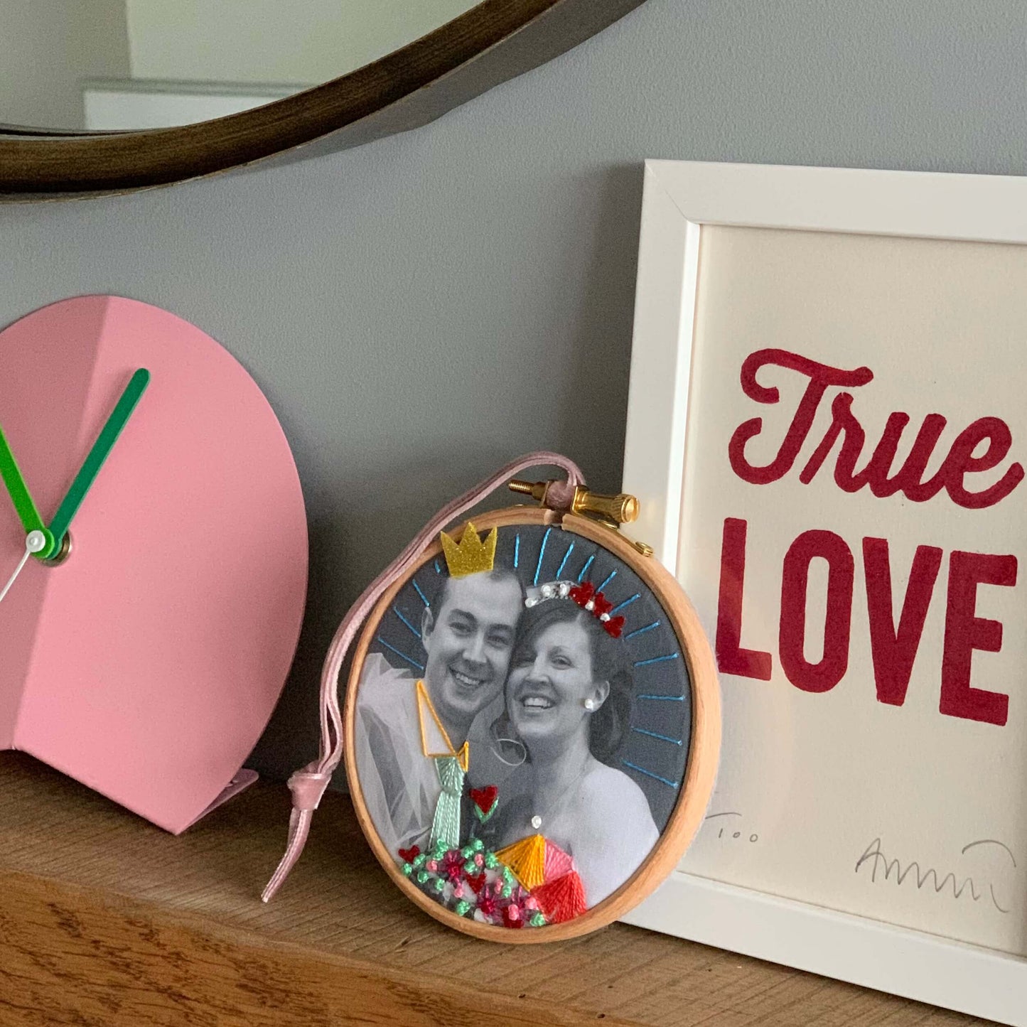 Embroidered Photo Couple Gift