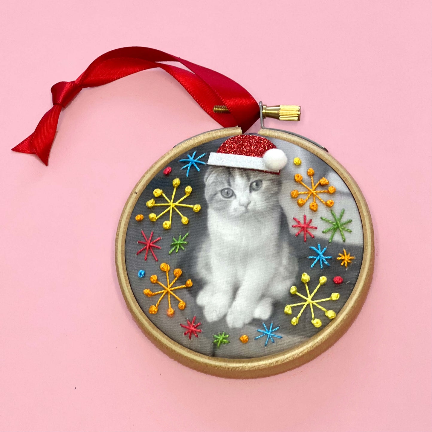 Stitched Pet Photo Portrait