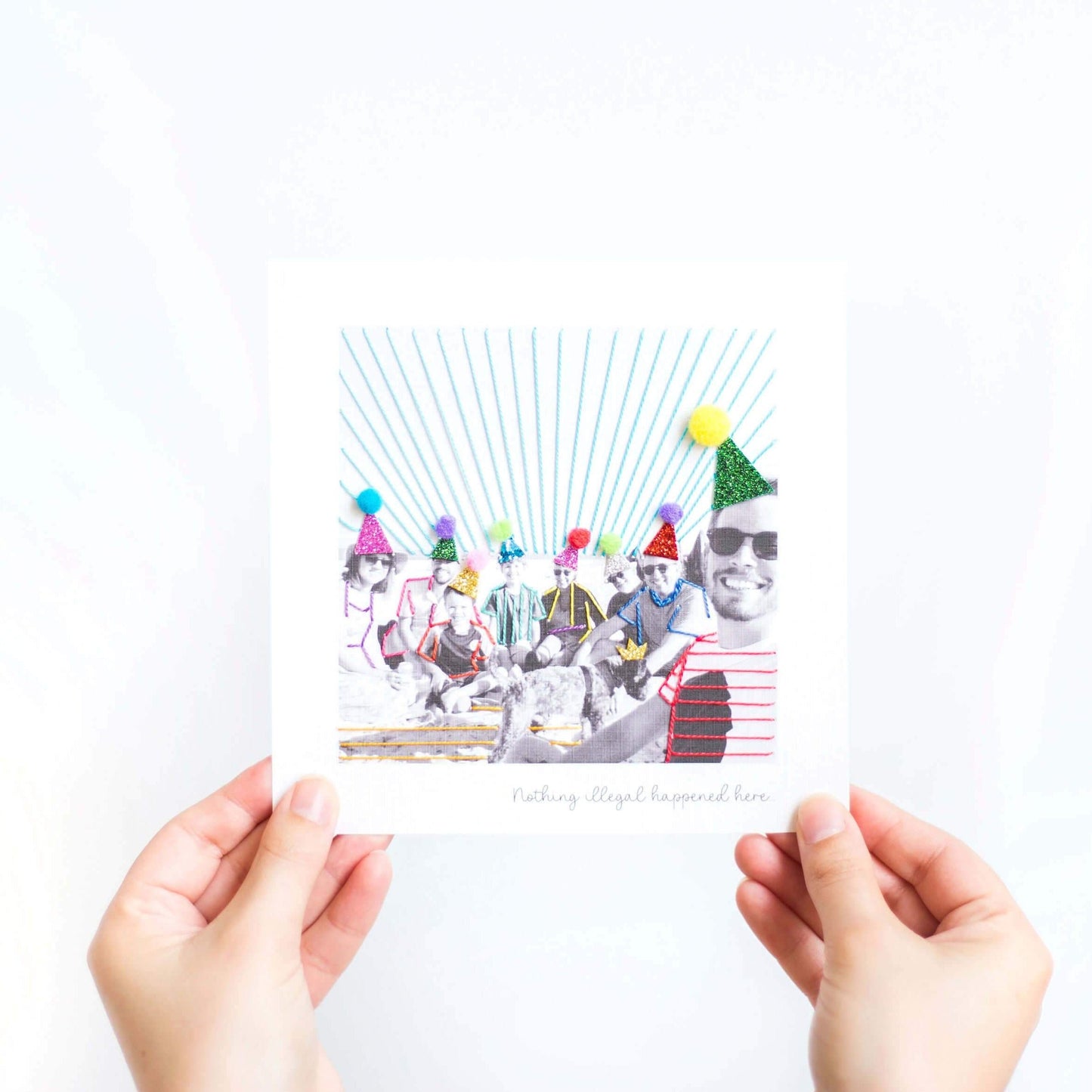 Daddy and Me Embroidered Photo Gift