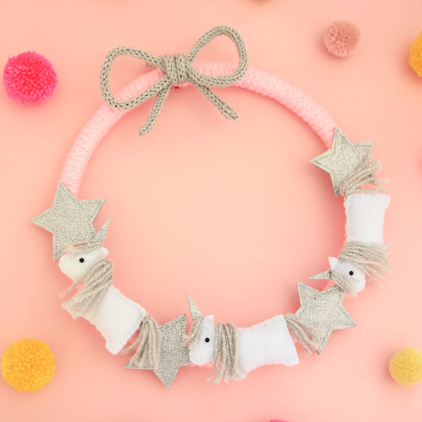 Unicorn Christmas Wreath