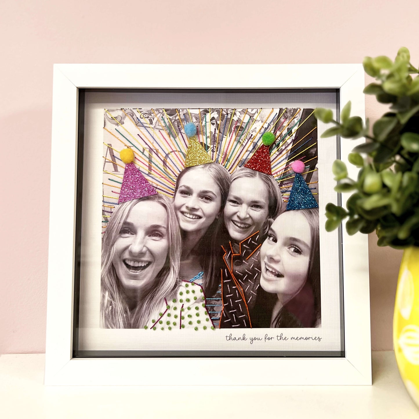 Best Friends Stitched Photo Gift