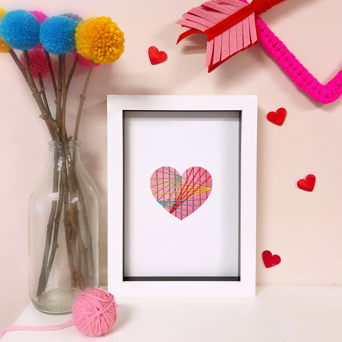 Embroidered Heart Artwork - Limited Edition