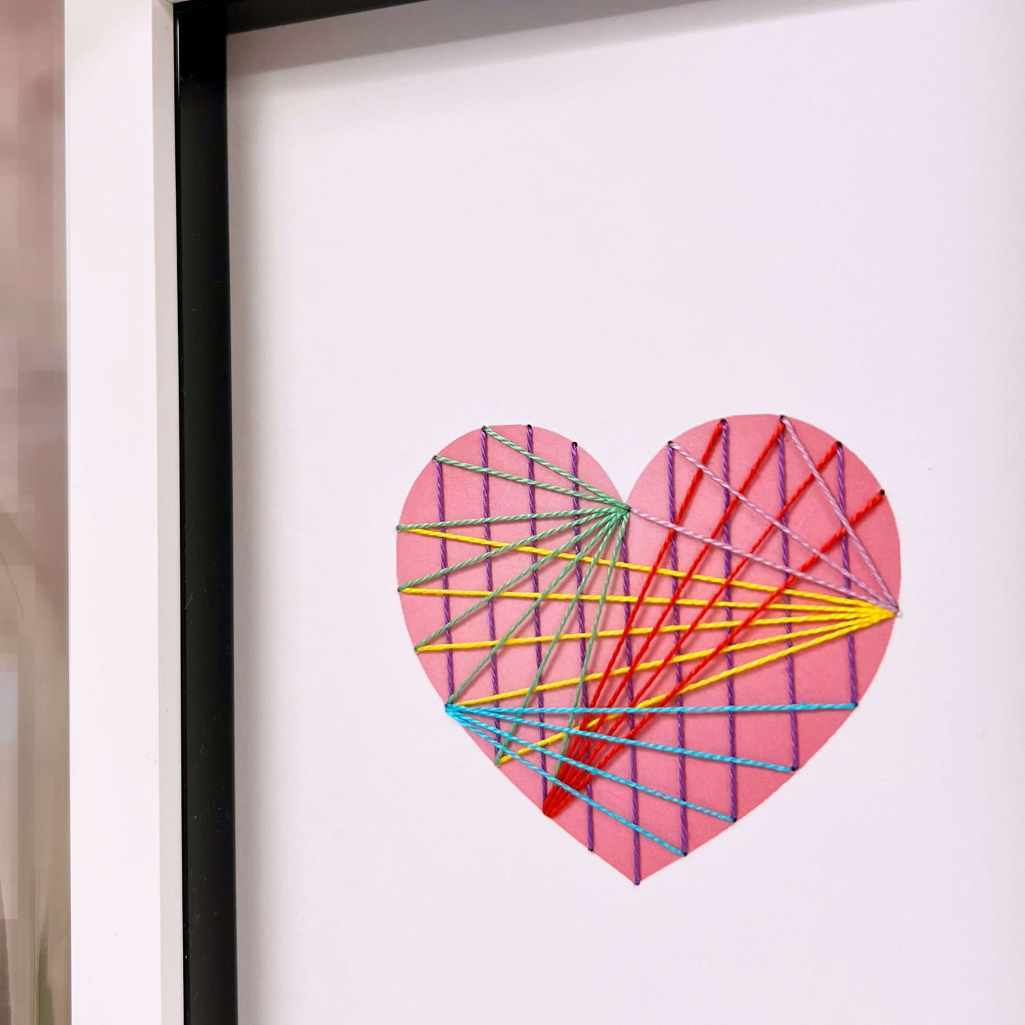 Embroidered Heart Artwork - Limited Edition