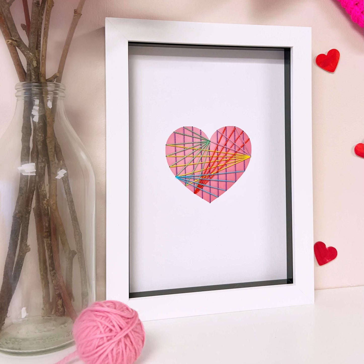 Embroidered Heart Artwork - Limited Edition