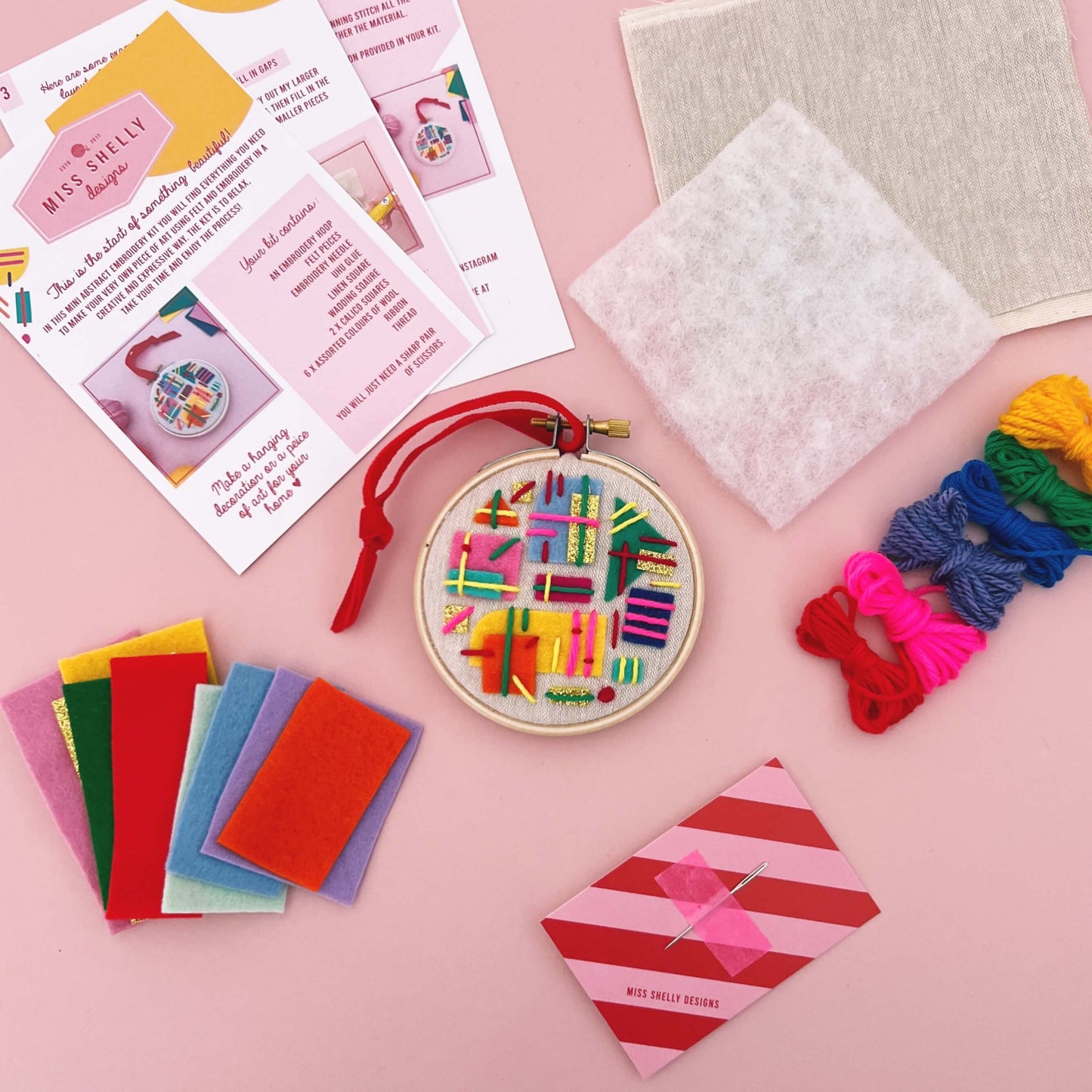 Mini Abstract Embroidery Kit