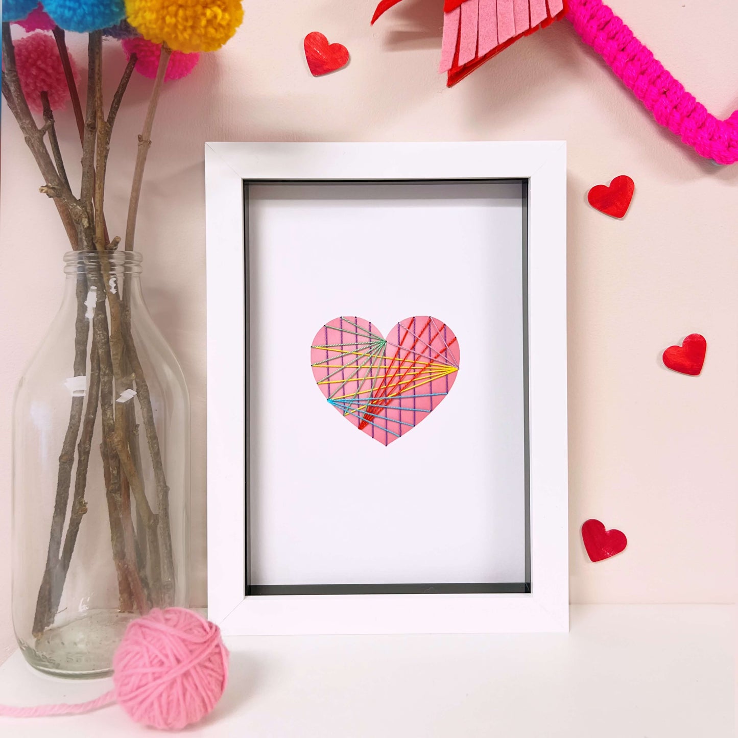 Embroidered Heart Artwork - Limited Edition