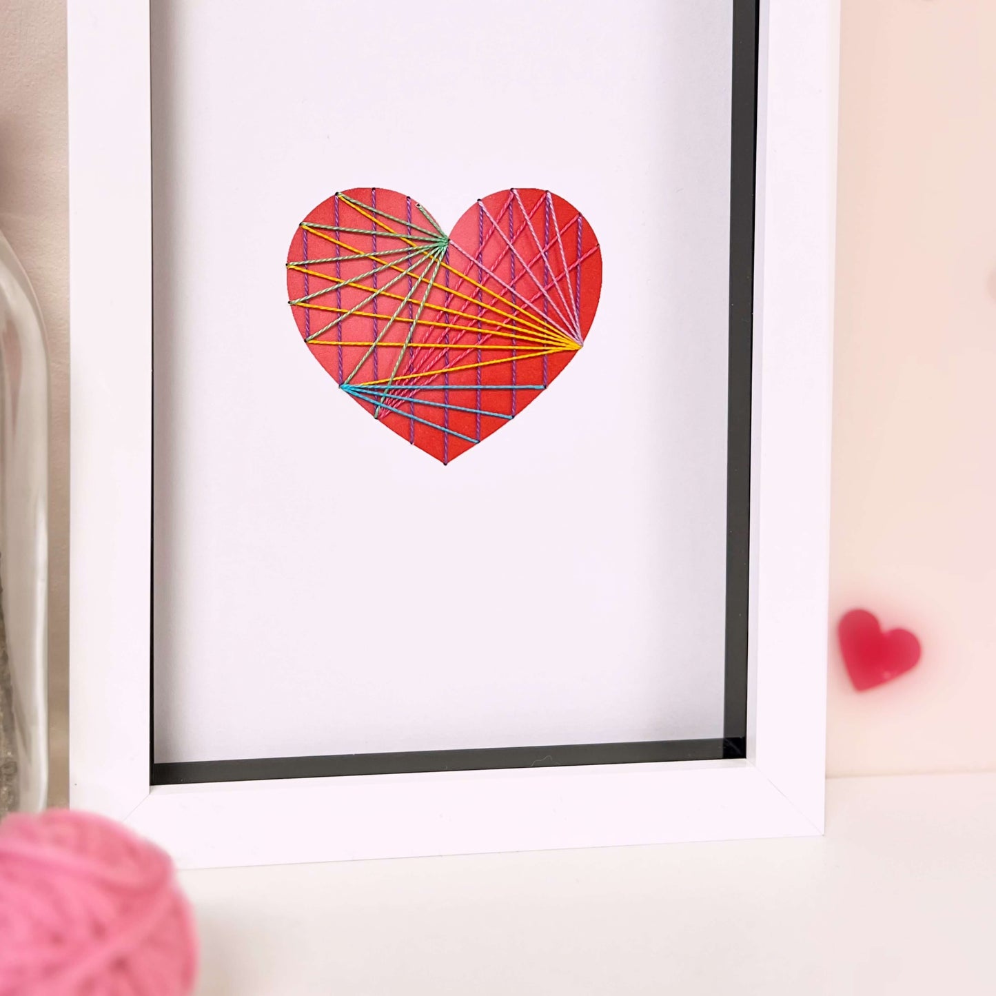 Embroidered Heart Artwork - Limited Edition