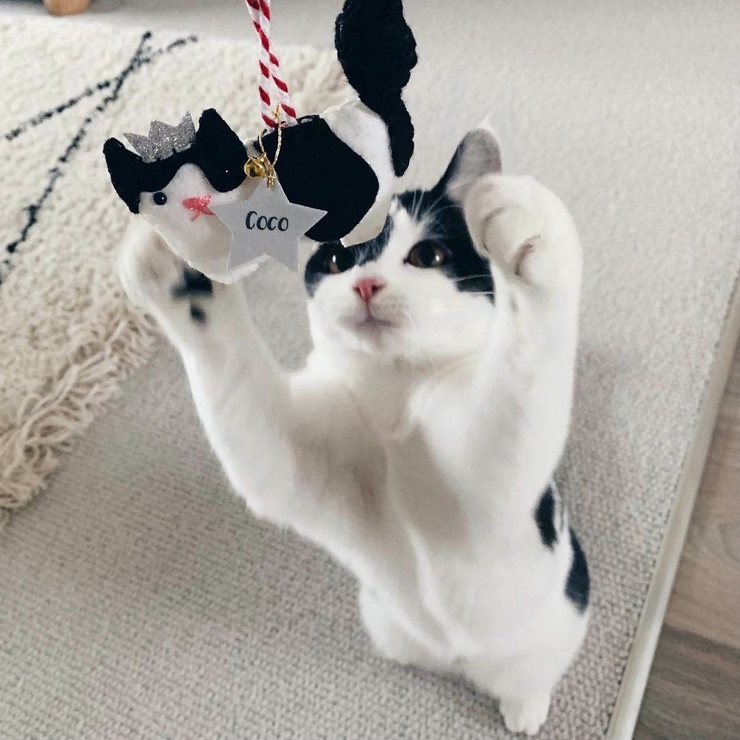 Cat Christmas Tree Decoration