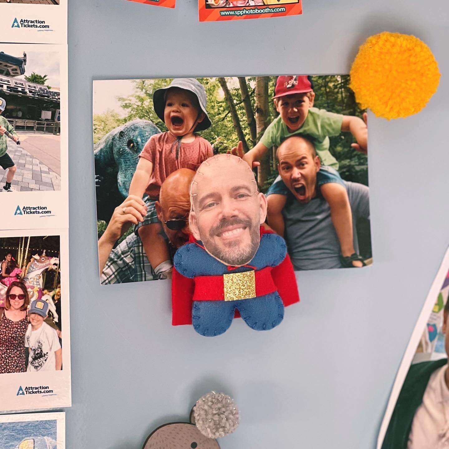 Superdad Father's Day Handmade Magnet Card