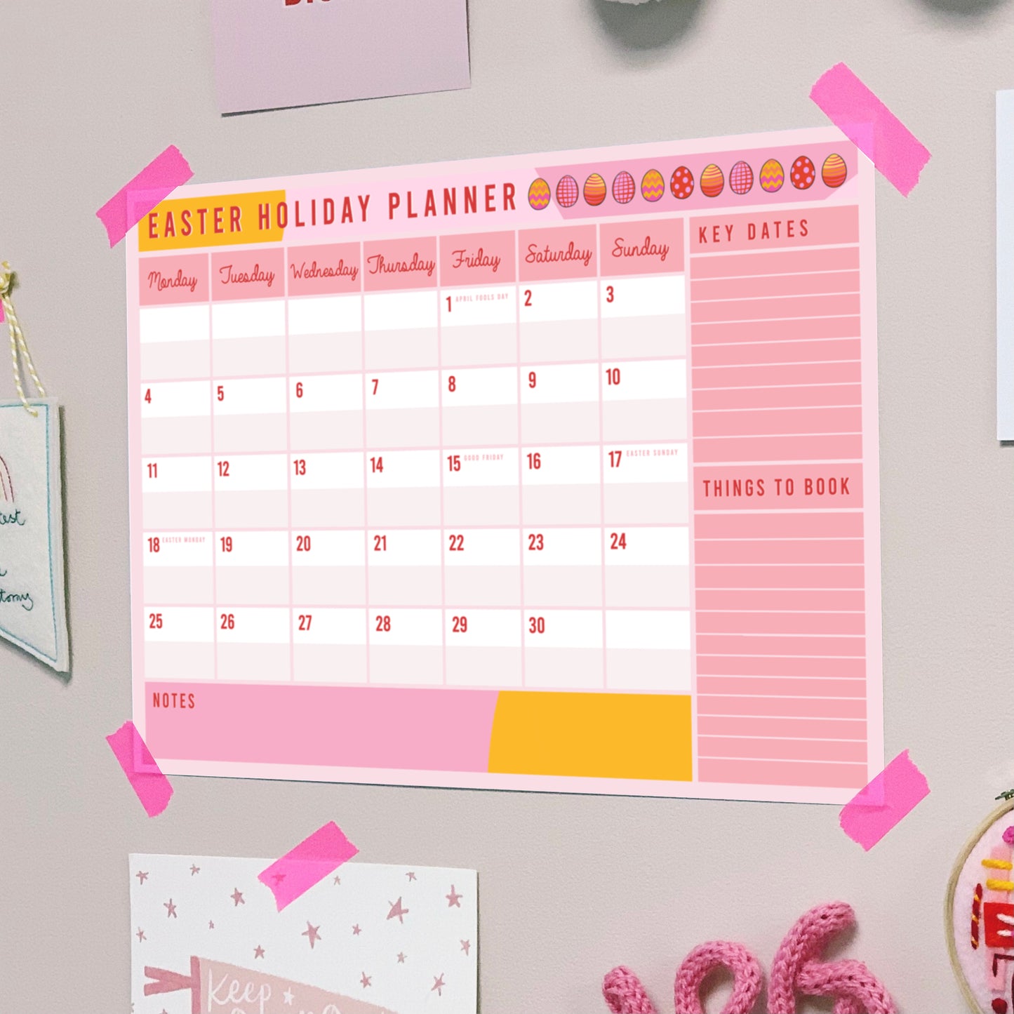 Easter Holiday Planner - Free Download