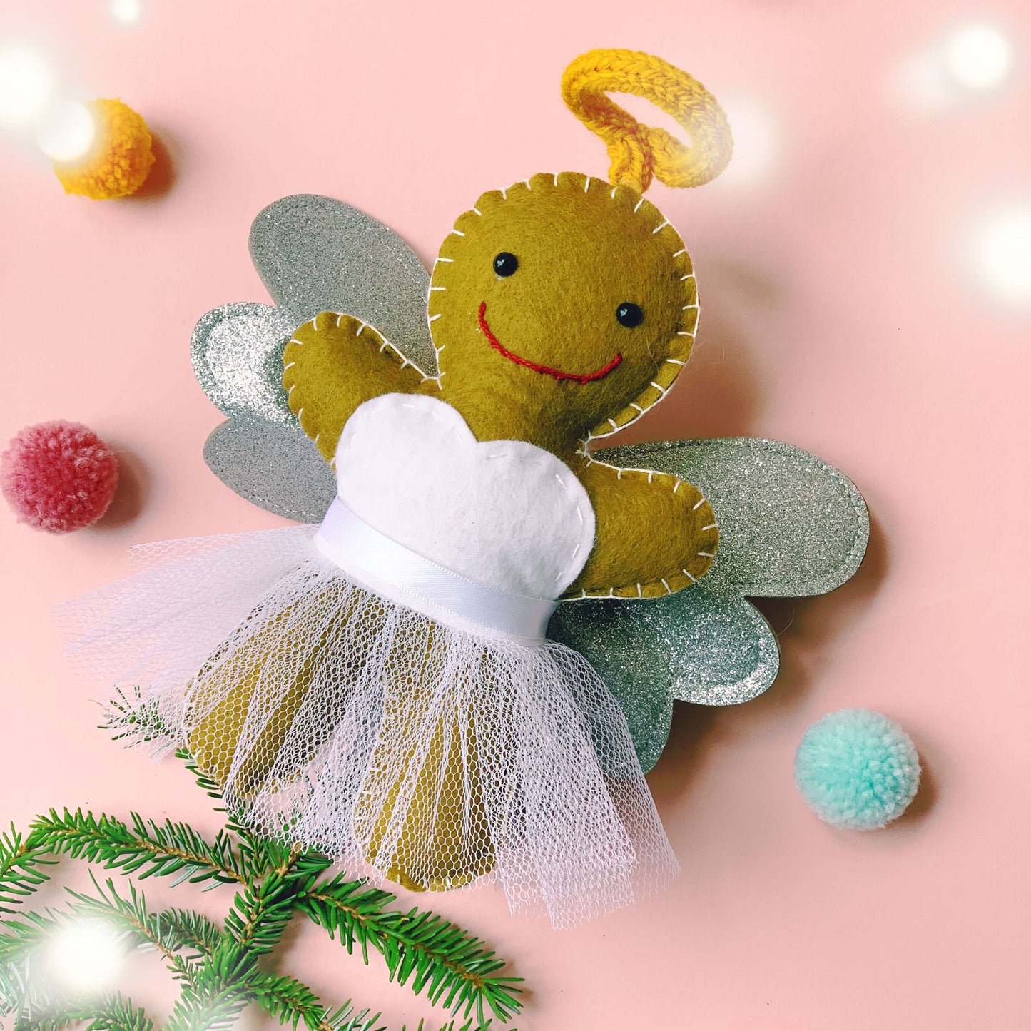 Gingerbread Angel Christmas Tree Topper