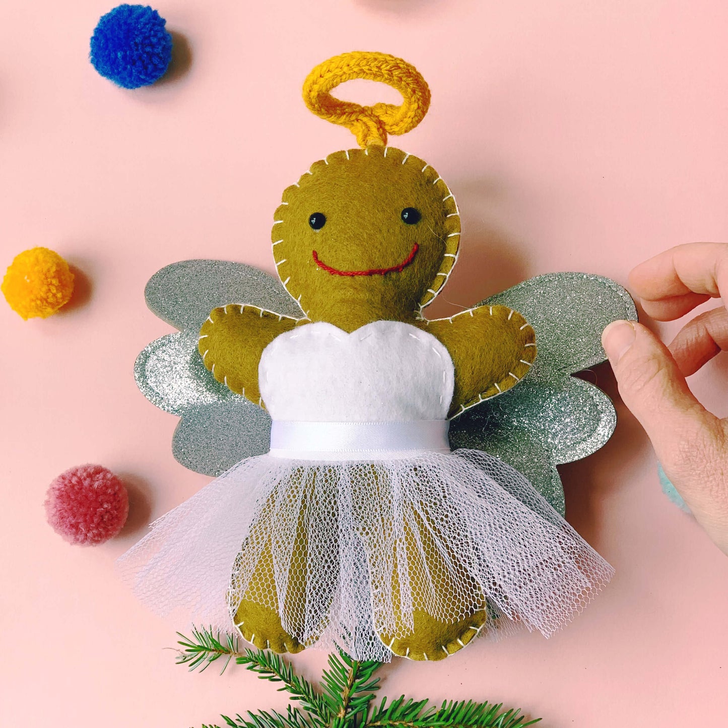 Gingerbread Angel Christmas Tree Topper