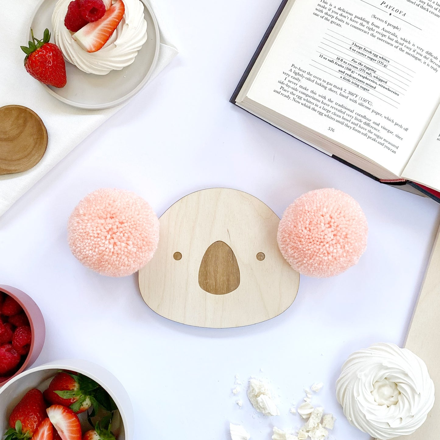 Pom Pom Koala Wall Plaque