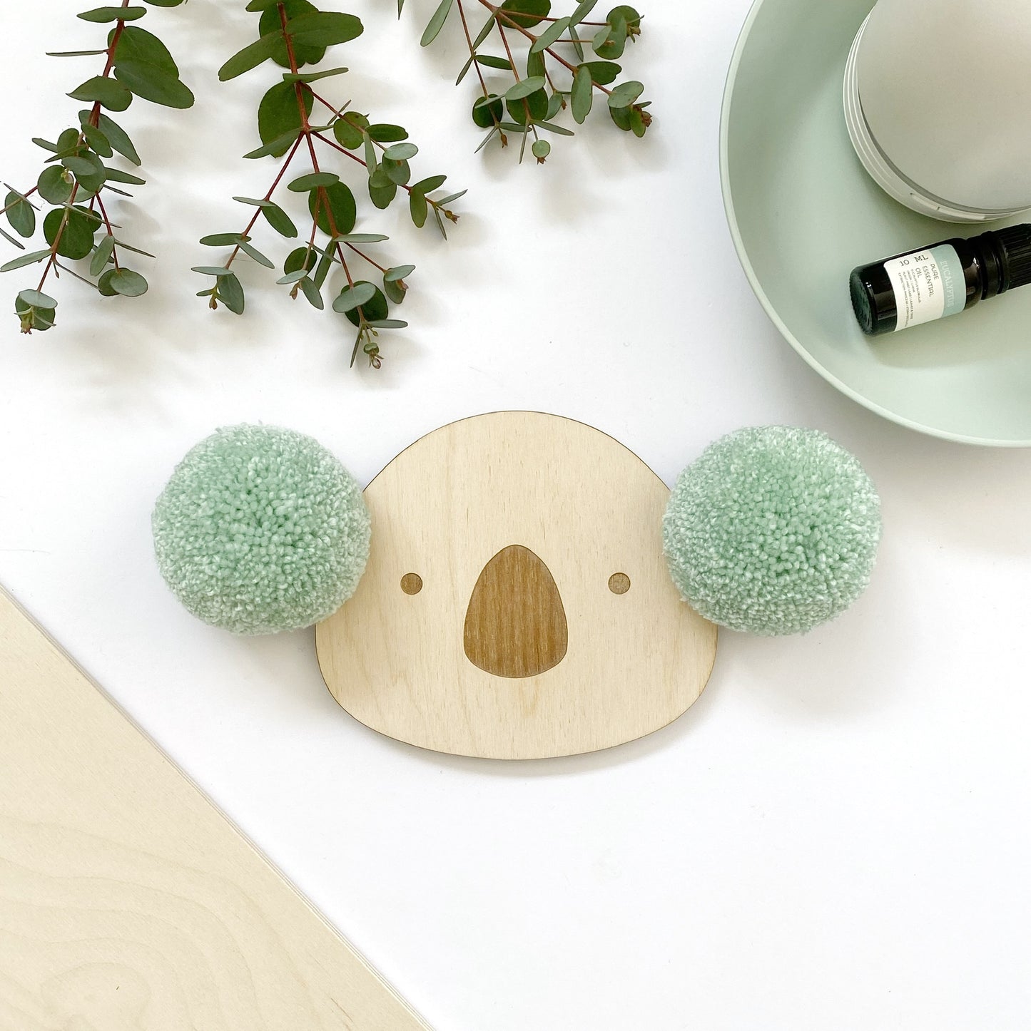Pom Pom Koala Wall Plaque
