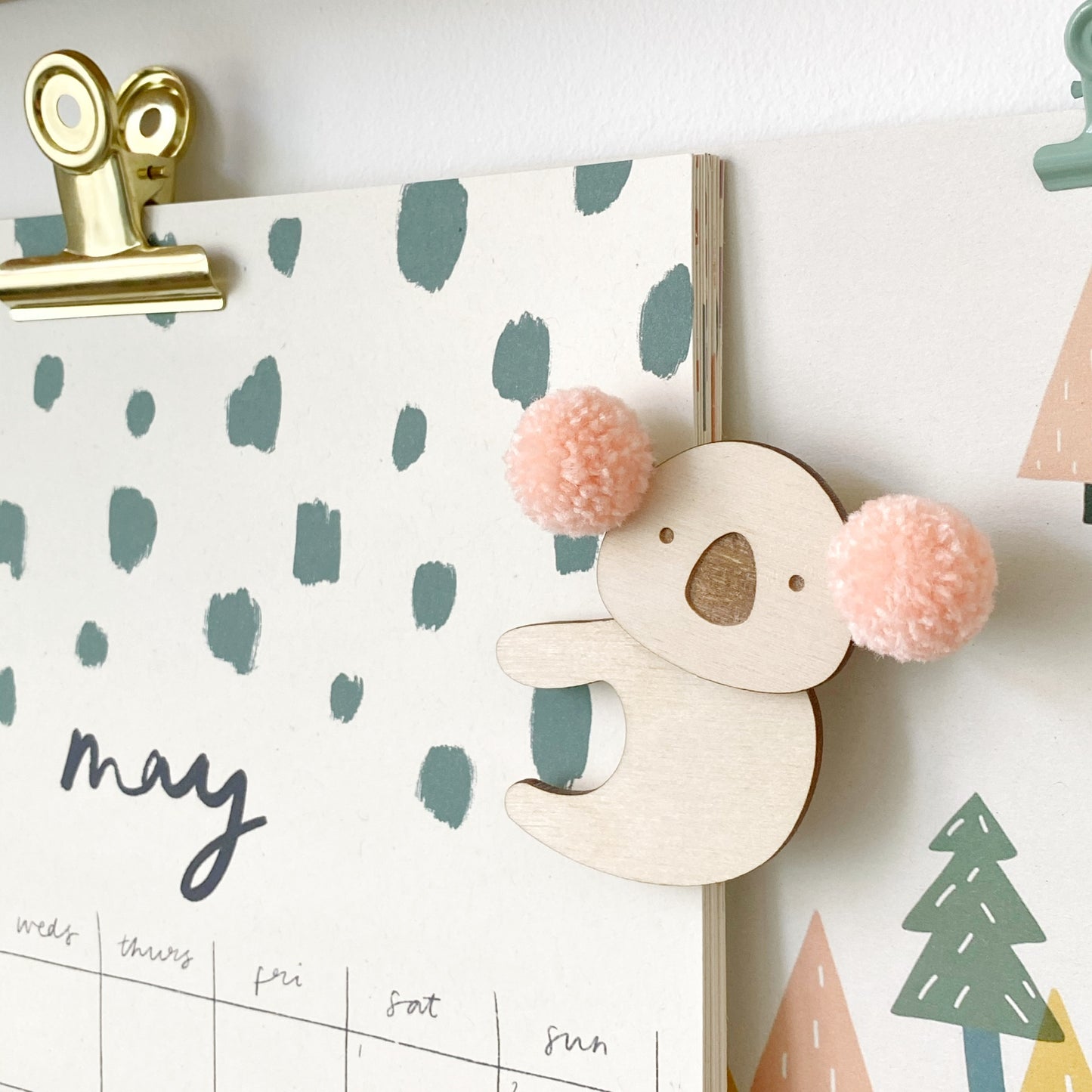 Pom Pom Clip on Koala