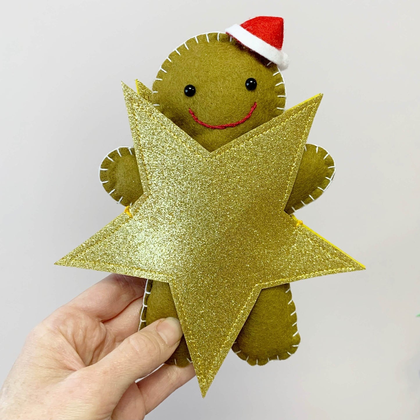 Gingerbread Man Star Tree Topper