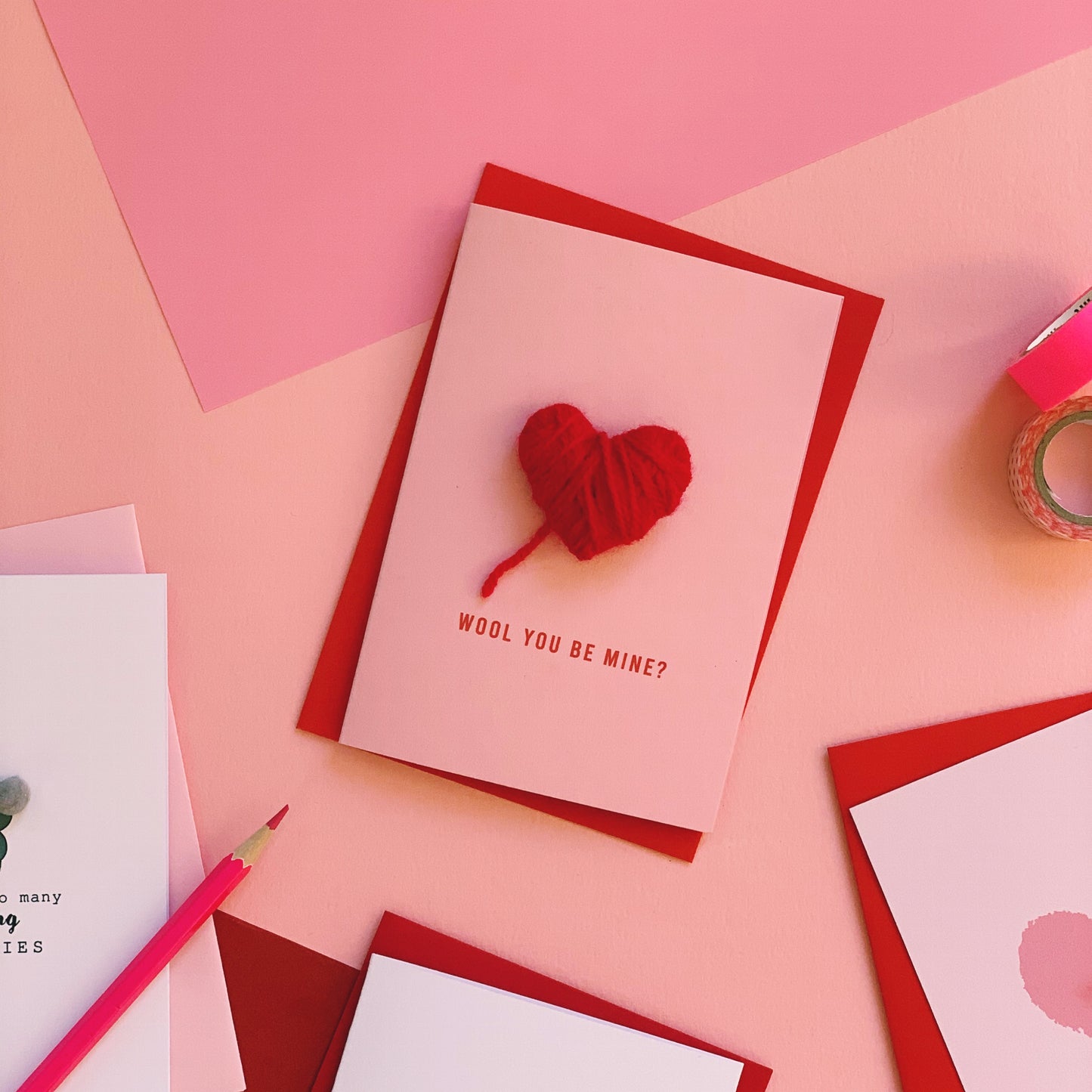 Wool You Be Mine Valentine's Day Card