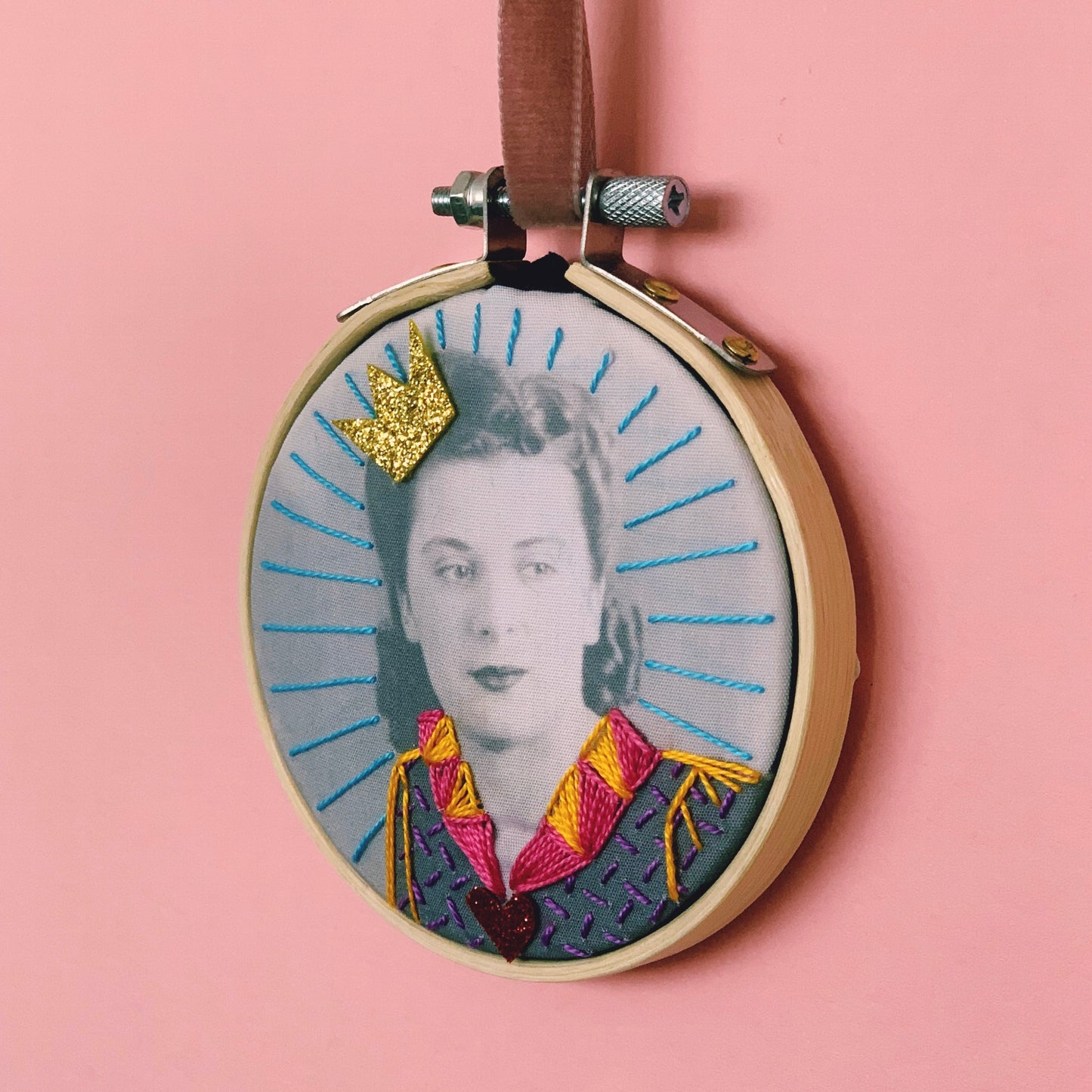 Favourite Photo Embroidered Hoop Gift