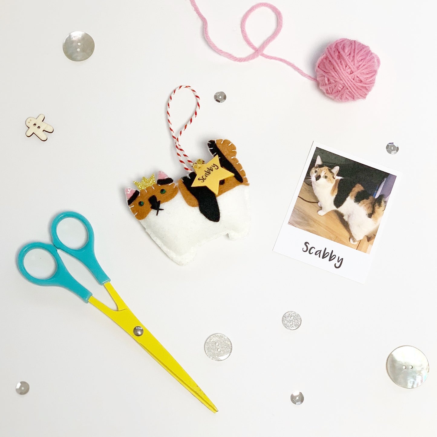 Bespoke Cat Christmas Decoration – Perfect Gift for Cat Lovers