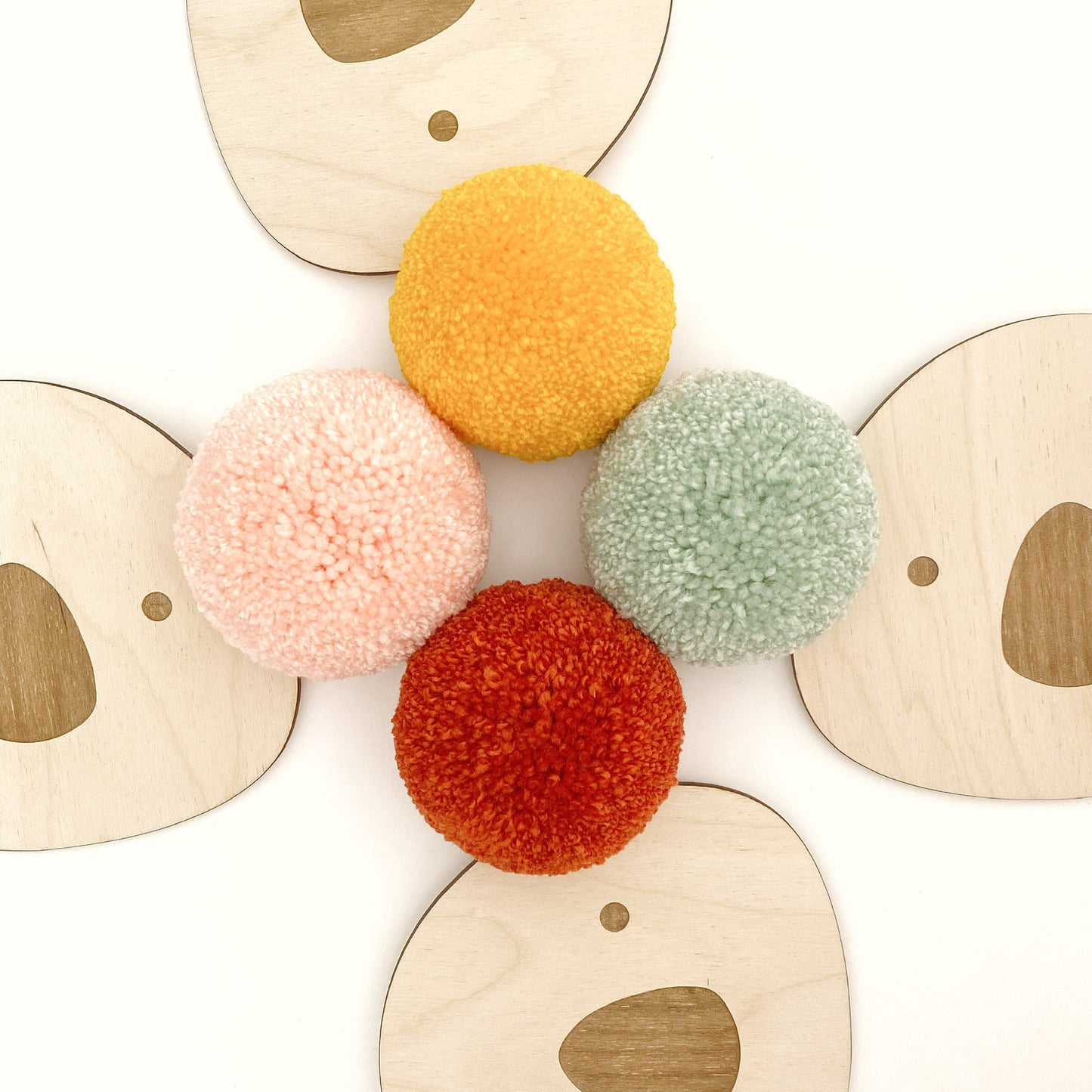 Pom Pom Koala Wall Plaque
