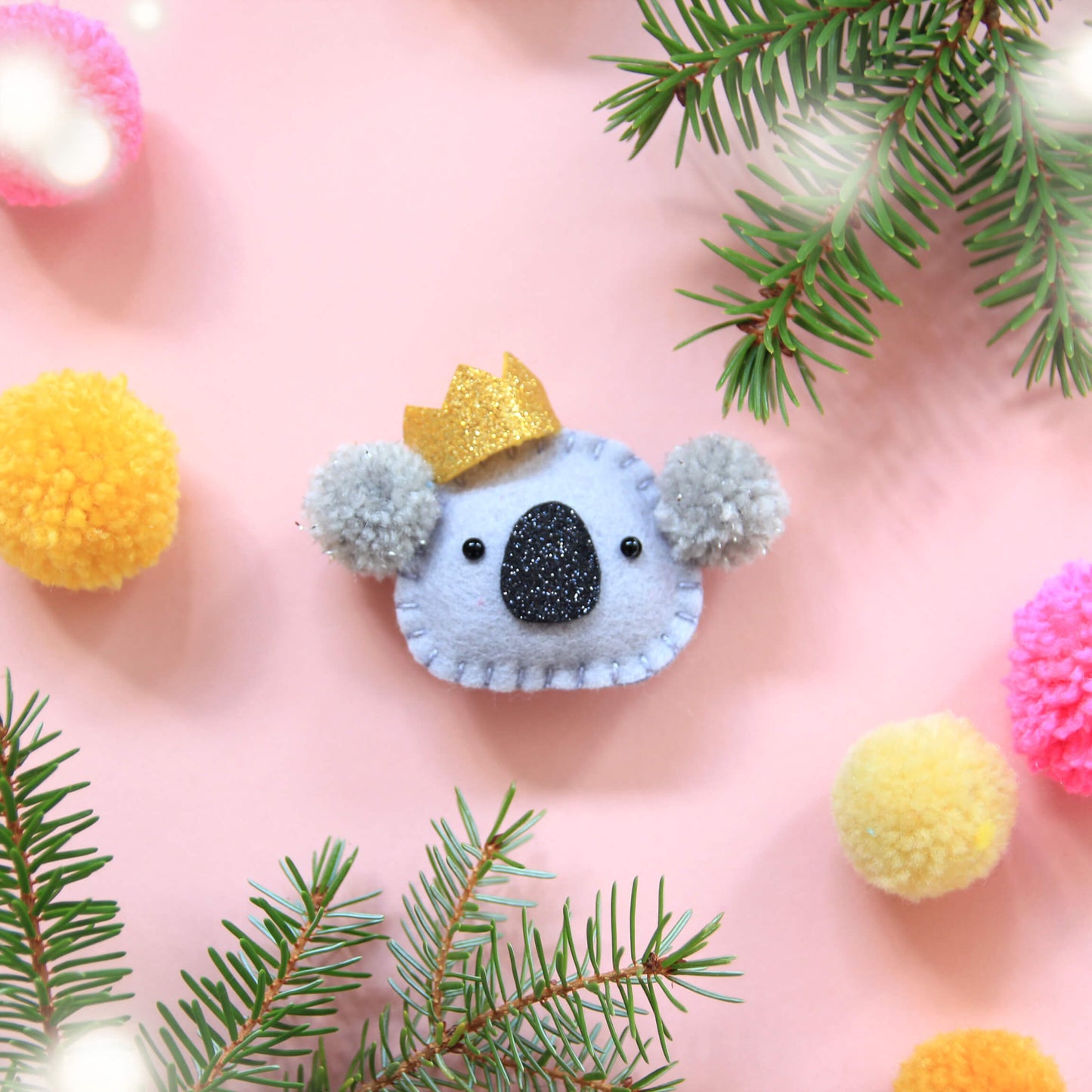 Koala Christmas Brooch