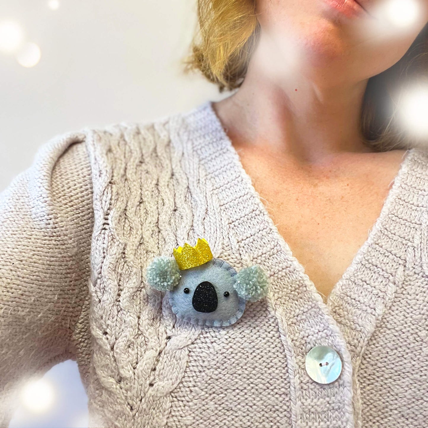 Koala Christmas Brooch