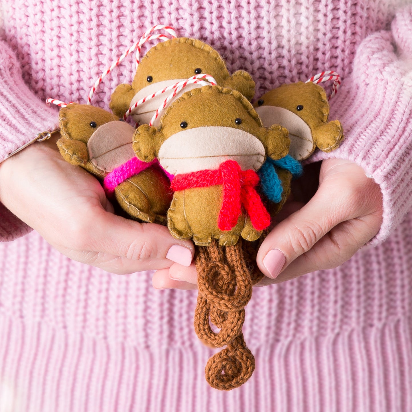 Personalised Monkey Christmas Decoration