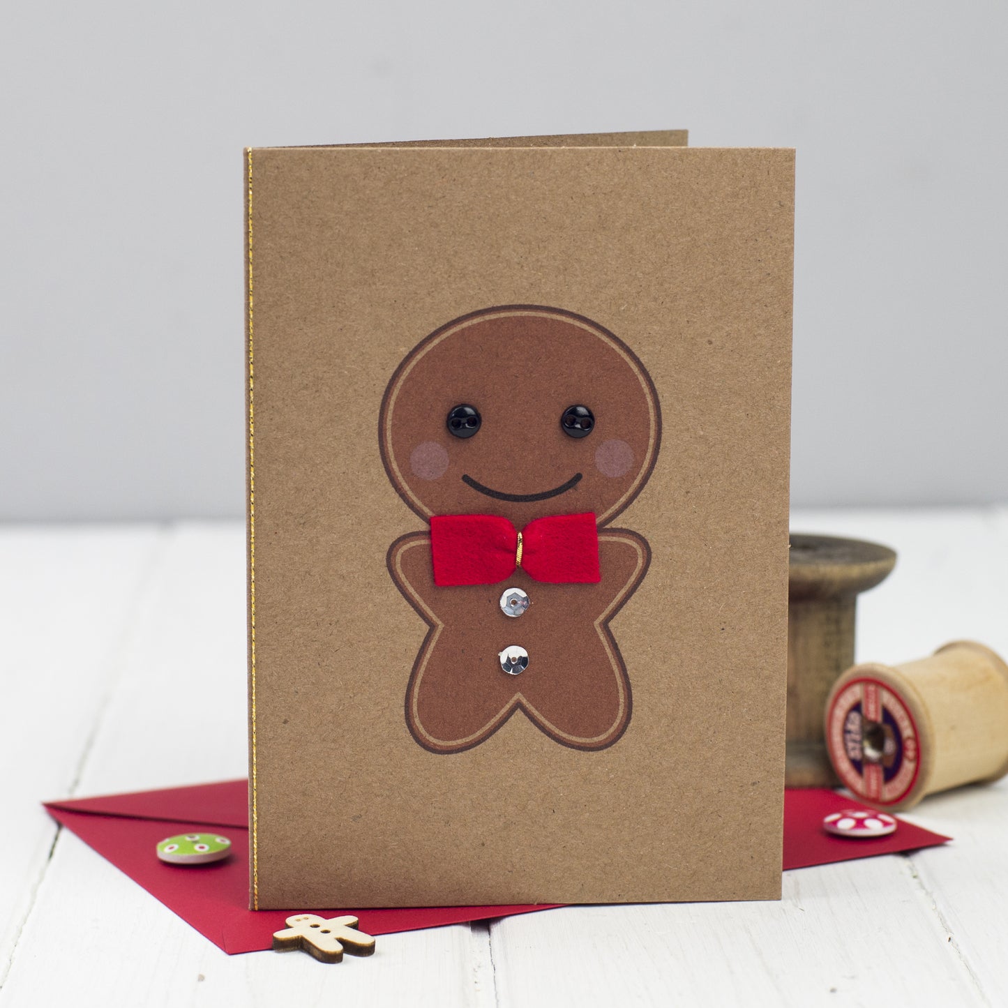 Gingerbread Man Christmas Card