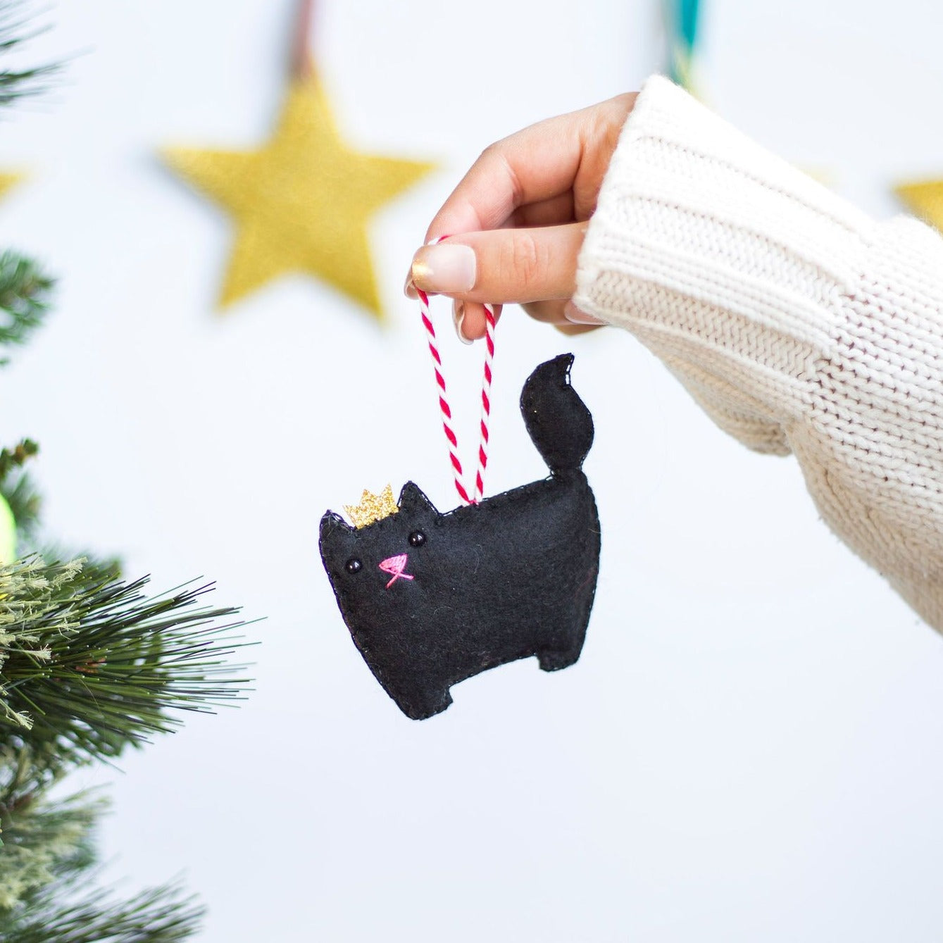 Cat Christmas Tree Decoration