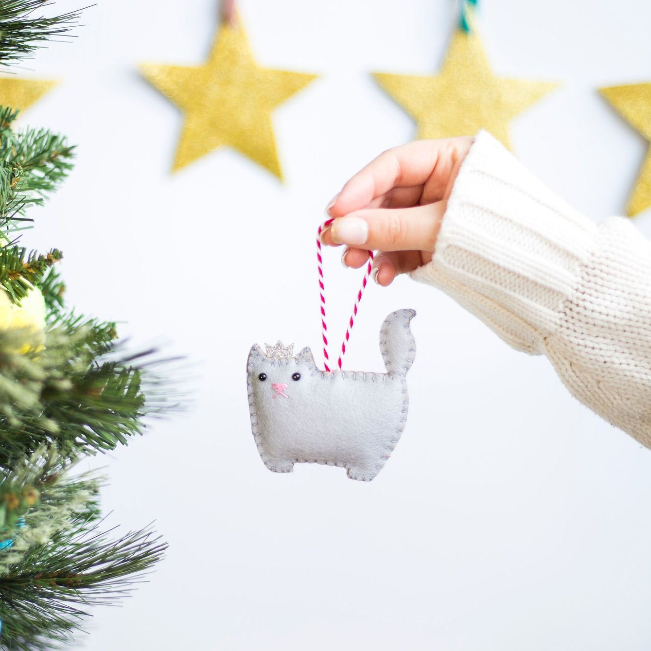 Cat Christmas Tree Decoration