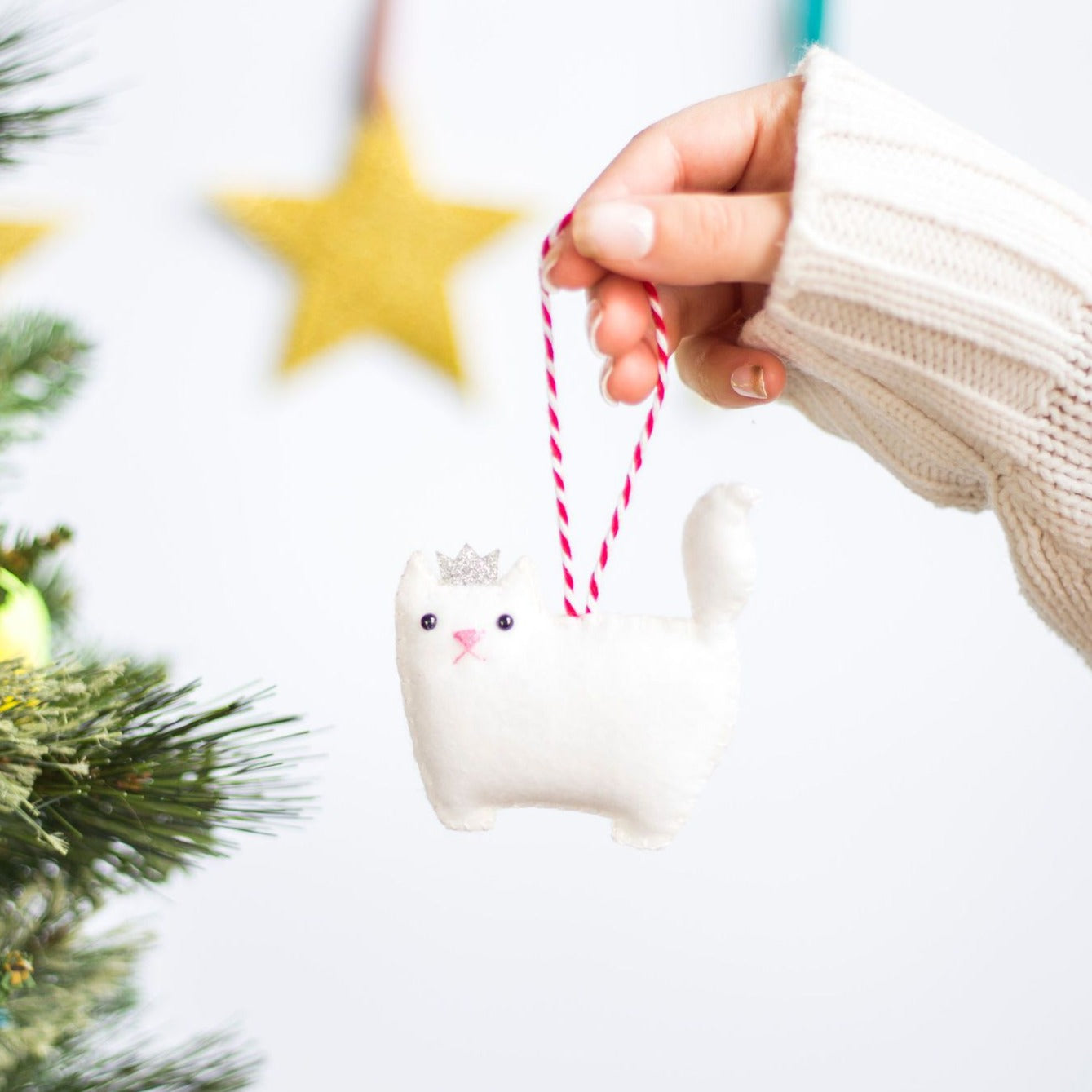Cat Christmas Tree Decoration