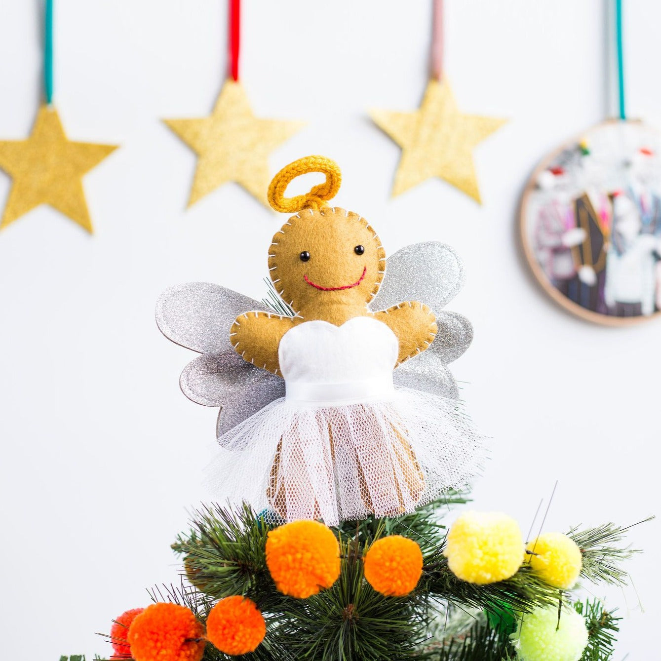 Gingerbread Angel Christmas Tree Topper