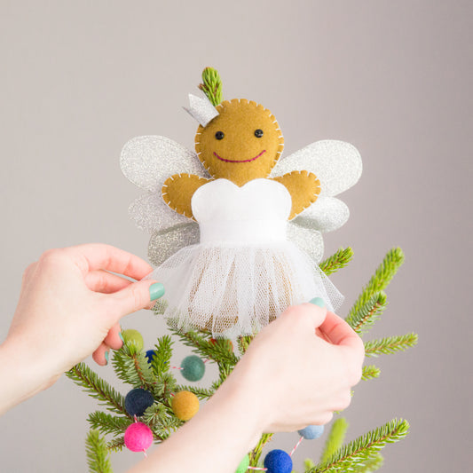 Gingerbread Angel Christmas Tree Topper