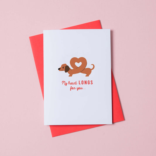 Sausage Dog Love Card