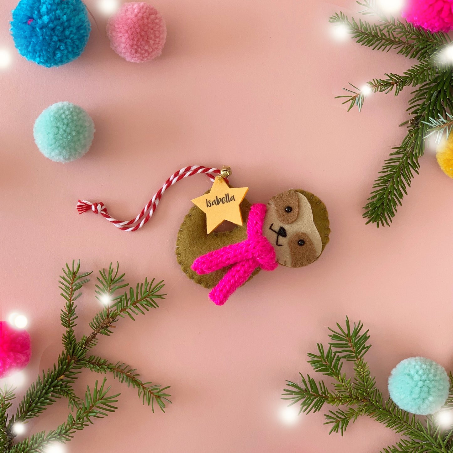 Sloth Christmas Tree Decoration