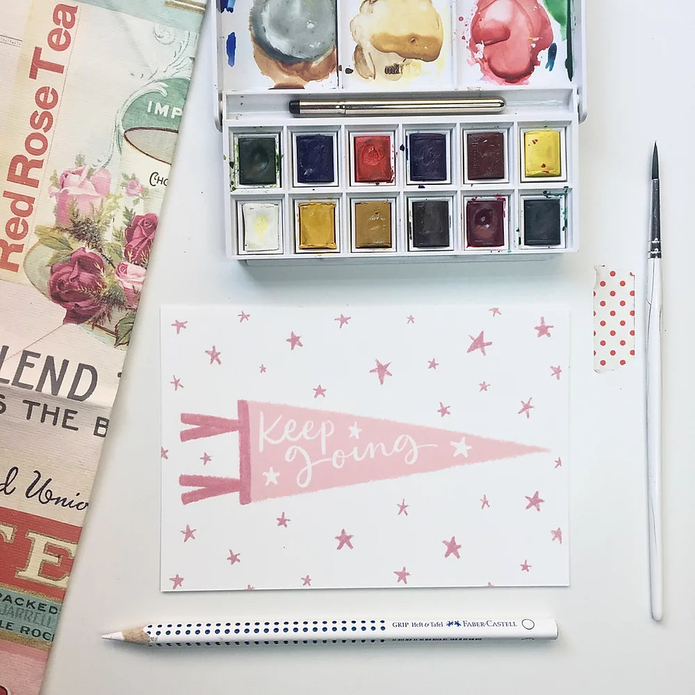 Keep Going Pennant Flag