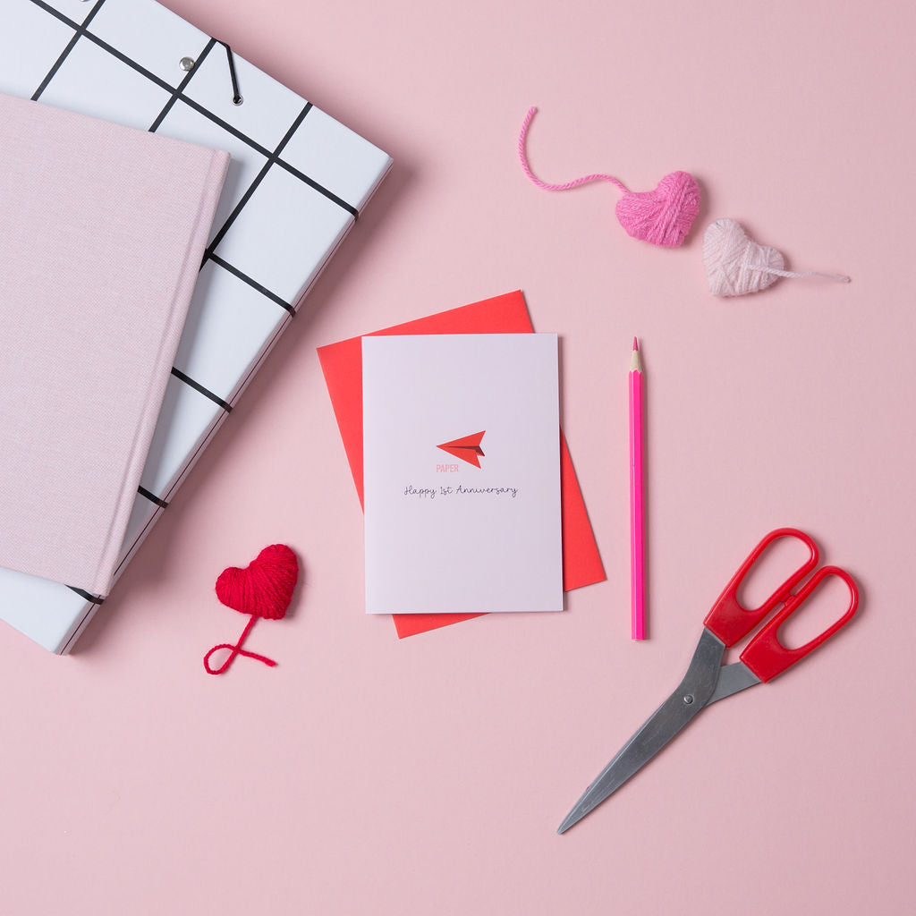 1st Anniversary Card for a Paper Anniversary