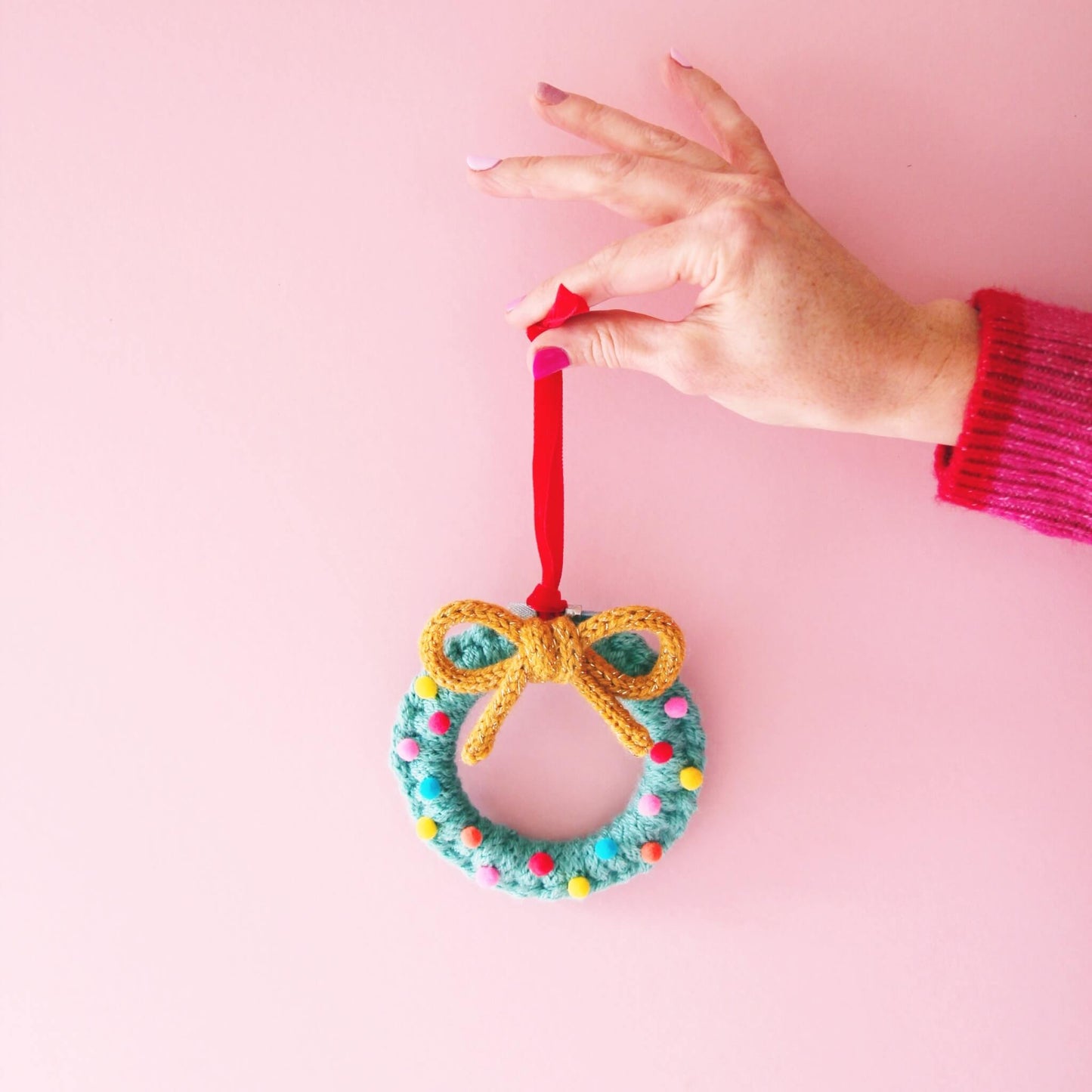 Mini Wreath Christmas Tree Ornament