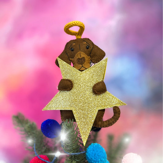 Bespoke Pet Christmas Tree Topper – Custom Pet Ornament