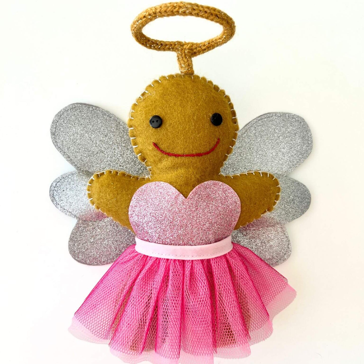 Pink Angel Christmas Tree Topper - Second