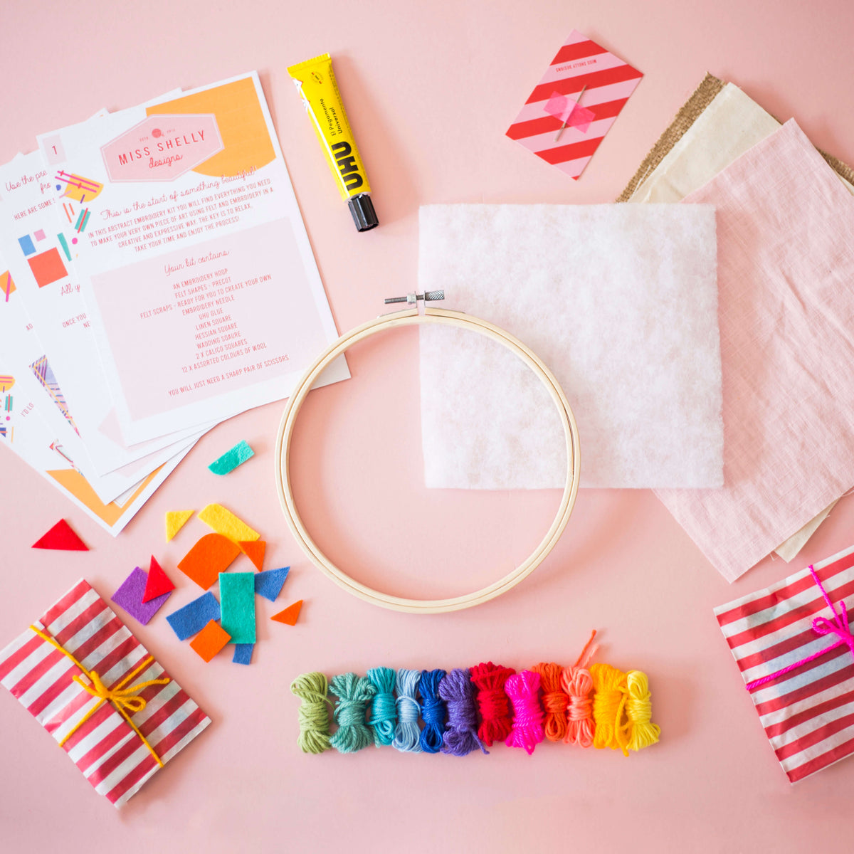 Abstract Embroidery Kit - Miss Shelly Designs