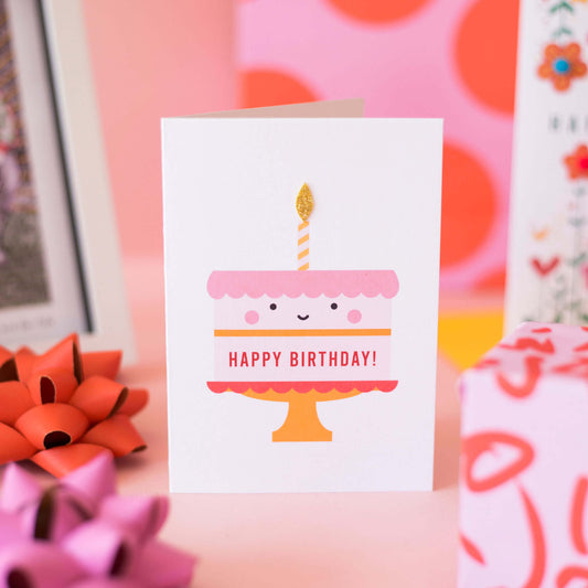 Happy Birthday Cake Card