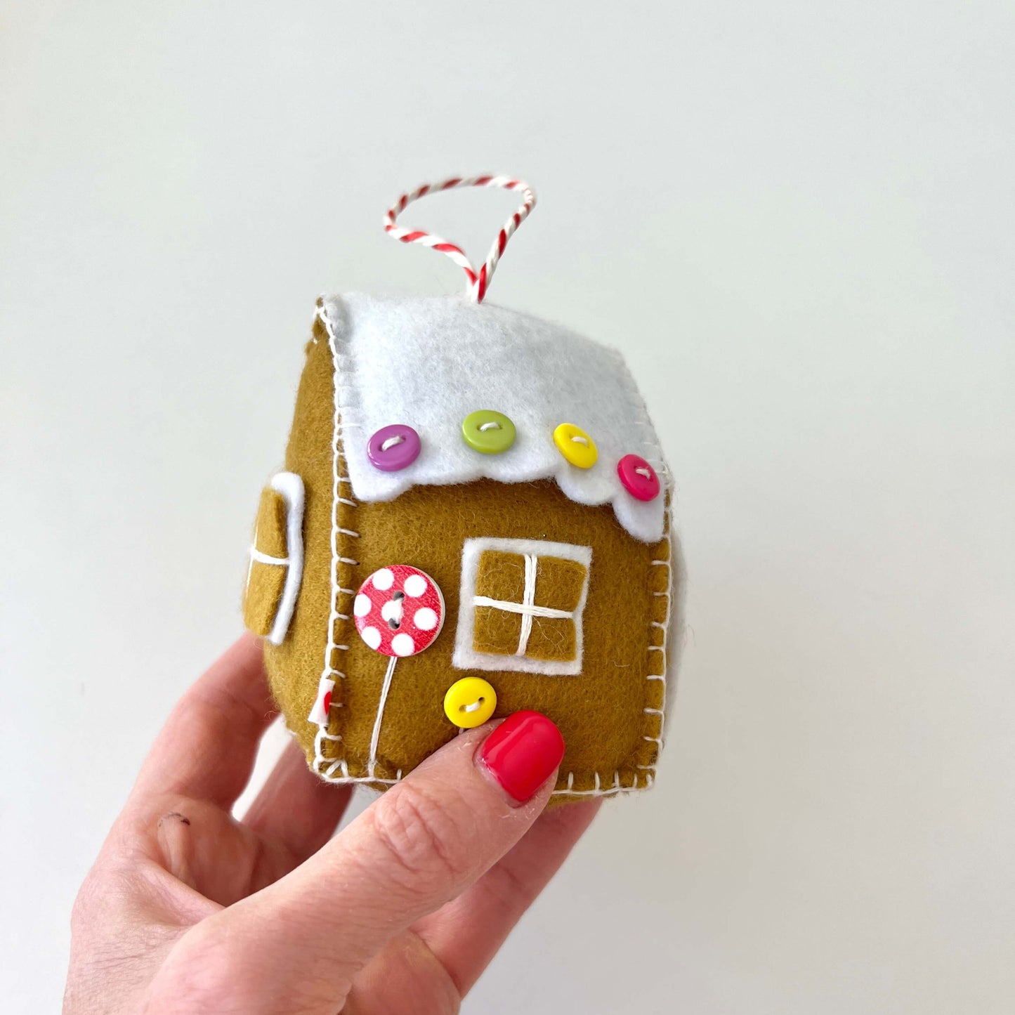 Handmade Gingerbread House Ornament