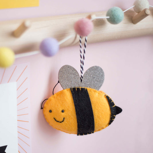 BEE Happy – Felt Bee Ornament Sewing Pattern (Beginner Friendly PDF)
